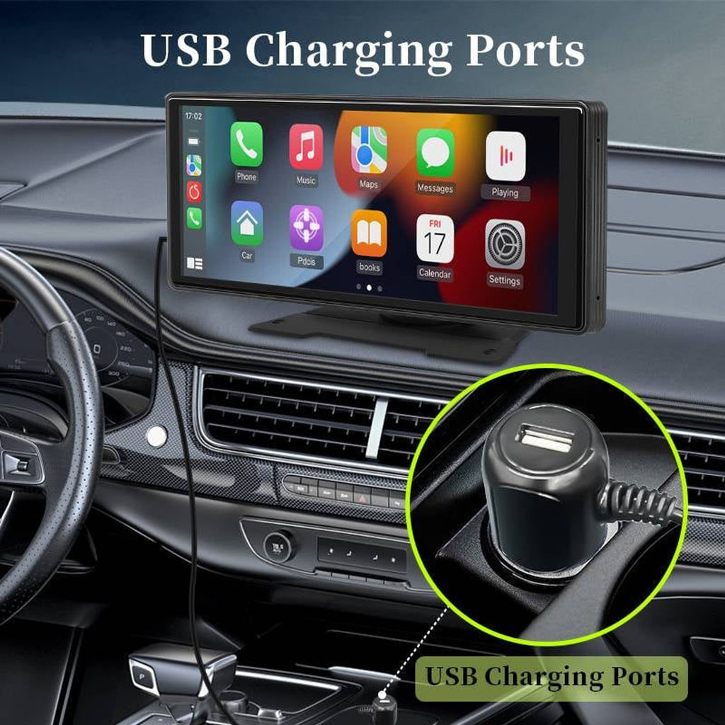 10.26-Inch Car Stereo Touchscreen With Wireless Carplay Android Auto Bluetooth And Backup Camera Input - Image 4