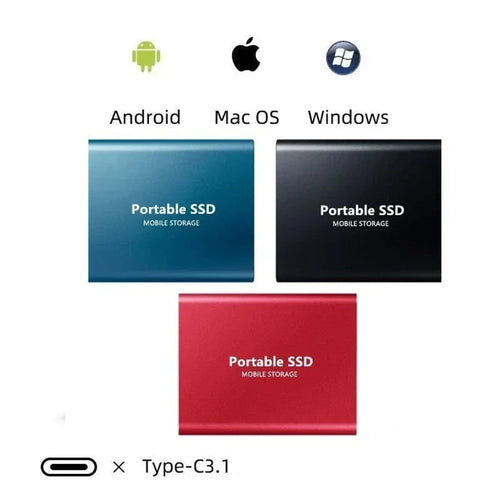 128TB External SSD With USB 3.1 And Usb-C Compact And Portable Storage - Image 3