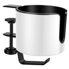 2-in-1 Desk Cup Holder With Headphone Hook And Adjustable Clamp - Image 1