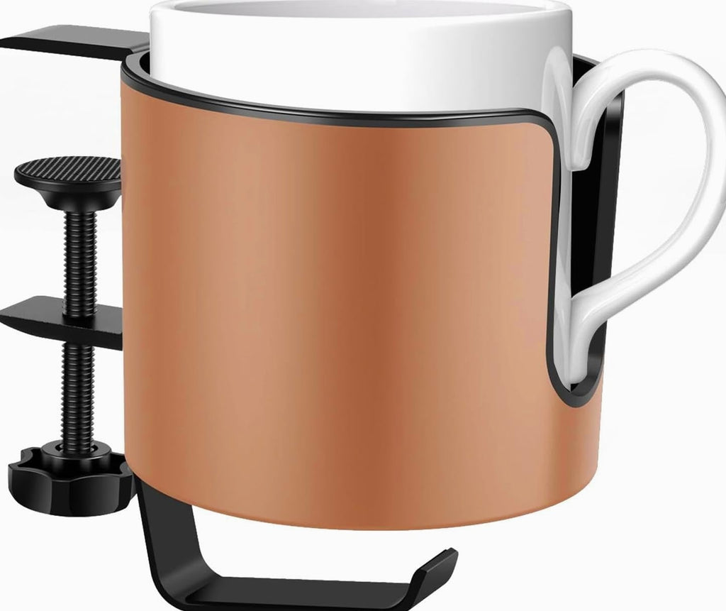 2-in-1 Desk Cup Holder With Headphone Hook And Adjustable Clamp - Image 9