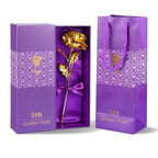 24K Gold Dipped Christmas Gold Rose With Gift Box Handmade Eternal Rose - Image 1