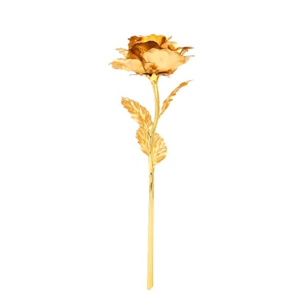 24K Gold Dipped Christmas Gold Rose With Gift Box Handmade Eternal Rose - Image 3