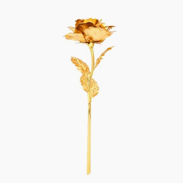 24K Gold Dipped Christmas Gold Rose With Gift Box Handmade Eternal Rose - Image 5