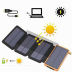 25000mAh Solar Power Bank With 4 Panels 10W Quick Charge Portable Charger For Outdoor Use - Image 9