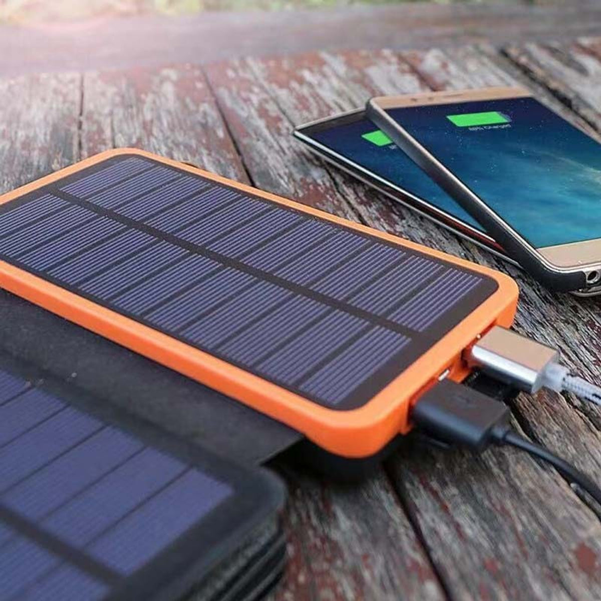 25000mAh Solar Power Bank With 4 Panels 10W Quick Charge Portable Charger For Outdoor Use - Image 7