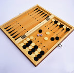 3 In 1 Chess Set Wooden Folding Magnetic Board Game - Image 7