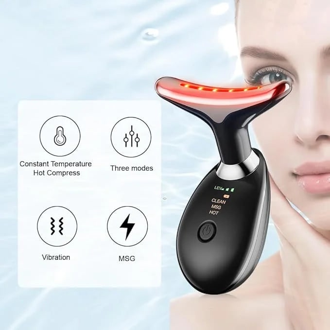 3-in-1 Face & Neck Beauty Massager With Smart Touch Activation - Image 5
