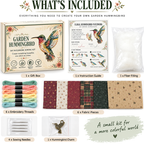 3D Fabric Bird Craft Kit With Layered Felt Feathers For Creative Diy Home Décor - Image 9
