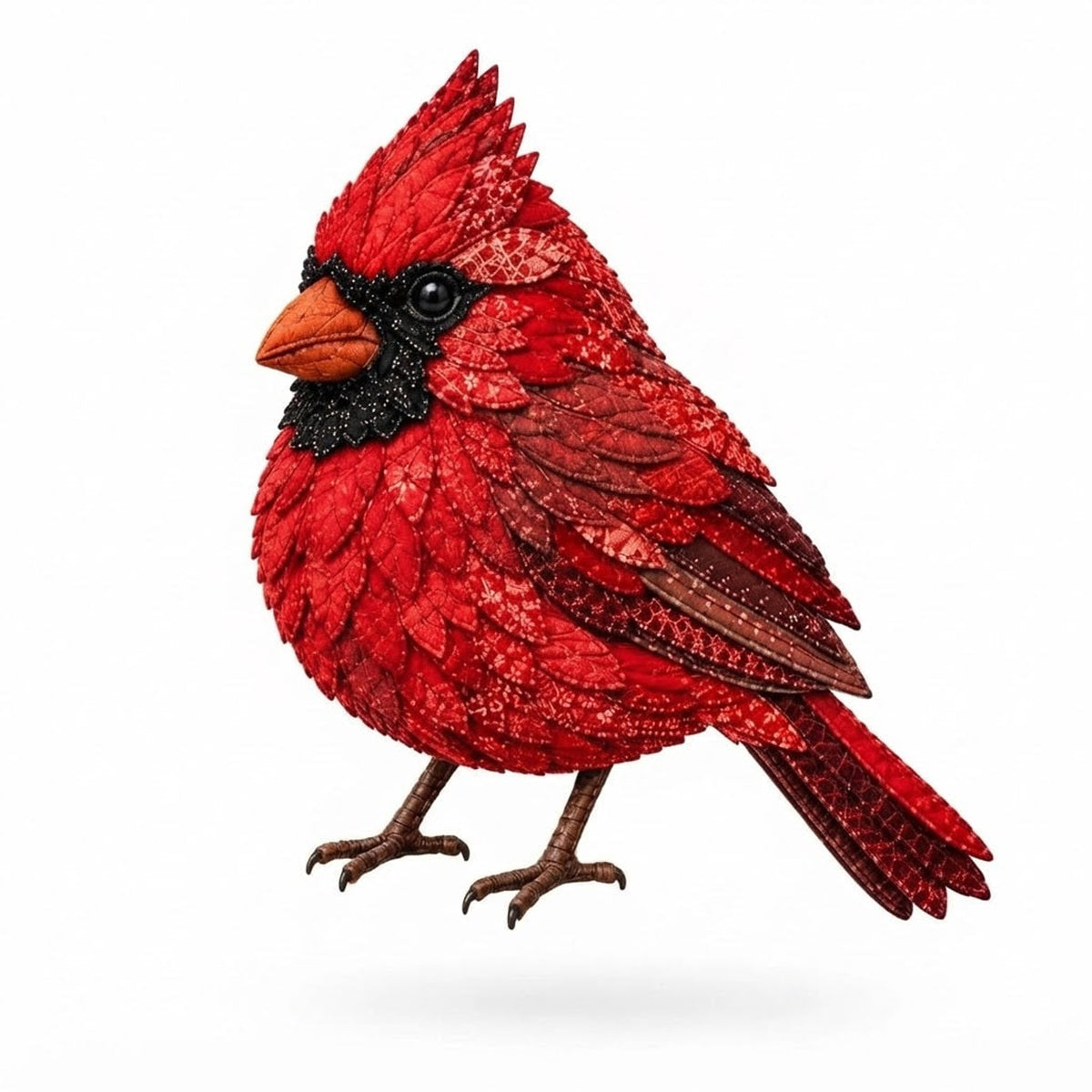 3D Fabric Bird Craft Kit With Layered Felt Feathers For Creative Diy Home Décor - Image 8