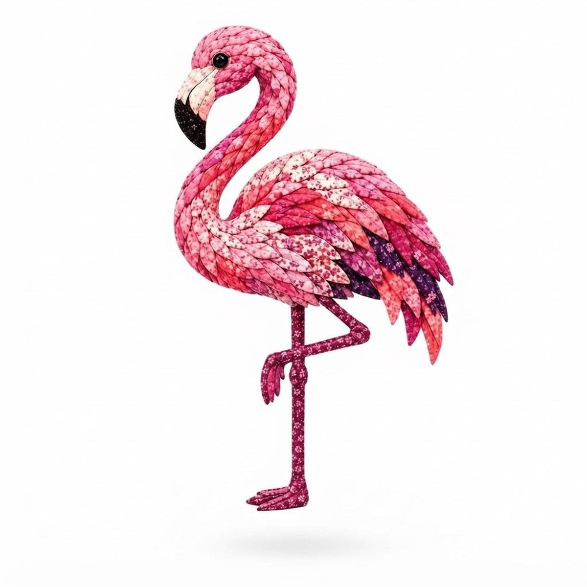 3D Fabric Bird Craft Kit With Layered Felt Feathers For Creative Diy Home Décor - Image 7
