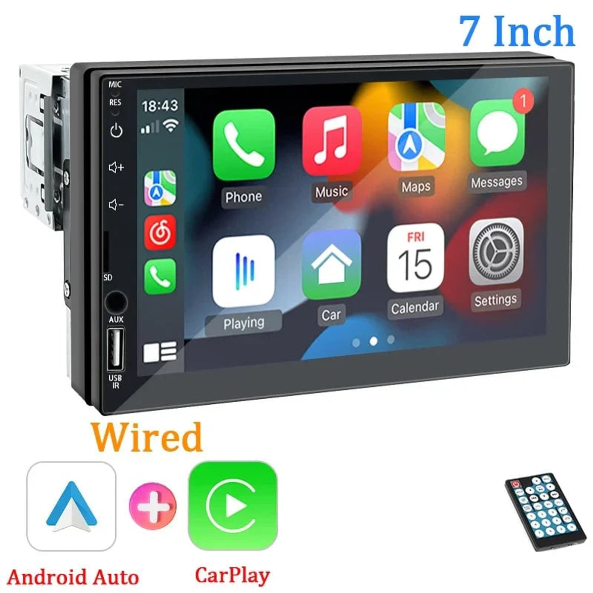 7-inch 1-DIN MP5 Car Stereo Head Unit With USB Bluetooth Carplay And Android Auto - Image 6