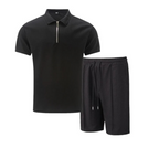 Men's Breathable Cotton Co-Ord Set | Relaxed Fit Polo Shirt and Shorts for Summer 4