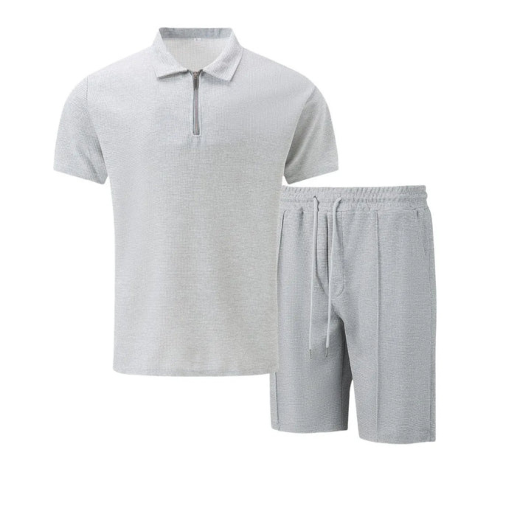 Men's Breathable Cotton Co-Ord Set | Relaxed Fit Polo Shirt and Shorts for Summer 7