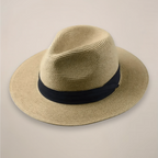 Men's Handcrafted Straw Panama Hat | Classic Wide Brim Summer Sun Hat 0