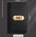 Vaultara Combination Lock Savings Notebook With A6 Croc-Embossed Cover