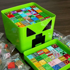 Magnetic Building Blocks 205-Piece Set With Storage Box And Figurines For Kids