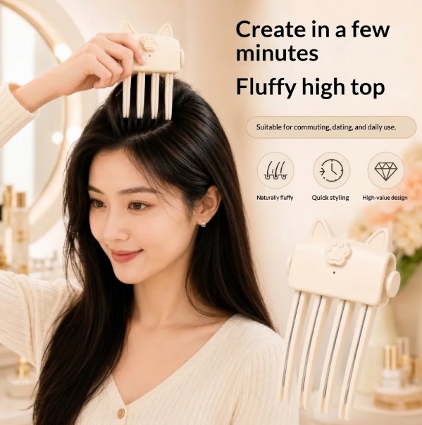 Wireless Heated Root Lift Clip For Fine Flat Hair