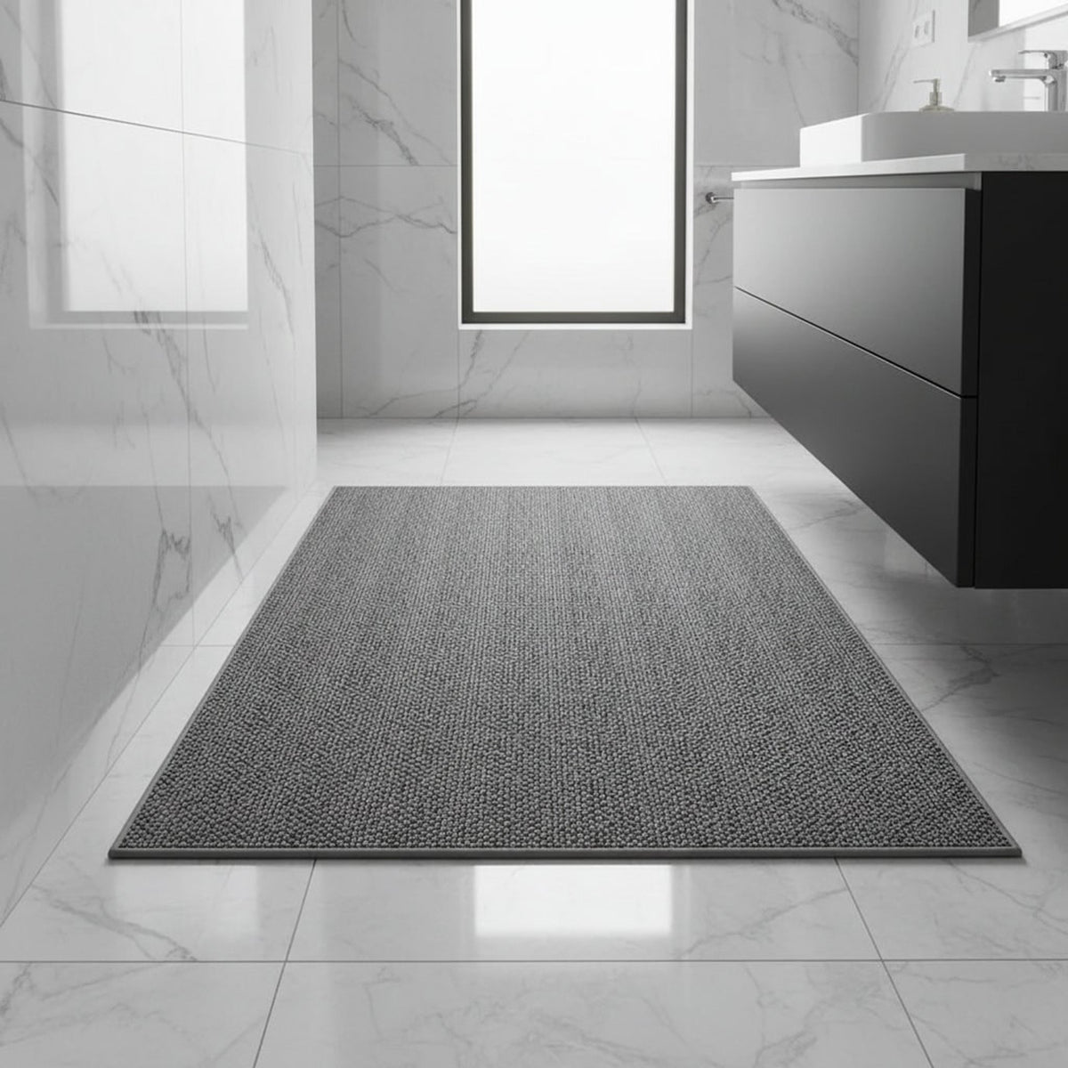 Absorbent Entrance Mat With Contemporary Geometric Pattern - Image 1