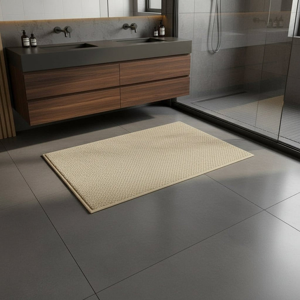 Absorbent Entrance Mat With Contemporary Geometric Pattern - Image 2