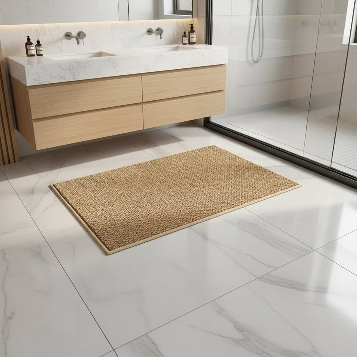 Absorbent Entrance Mat With Contemporary Geometric Pattern - Image 4