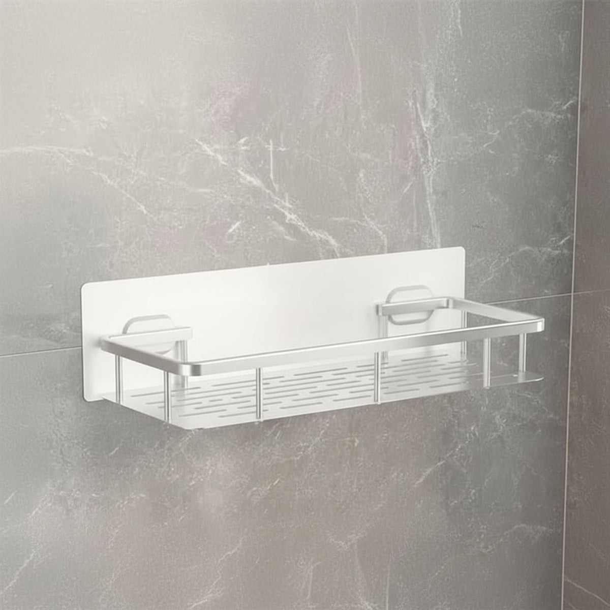 Adhesive Bathroom Shelf Drill-Free Shower Caddy For Shampoo And Toiletries - Image 3