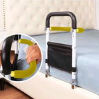 Adjustable Bed Rail With Storage Bag For Elderly And Mobility Support - Image 4