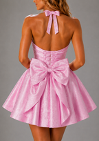 NOVA | Halterneck Skater Mini Dress | Women’s Party Dress