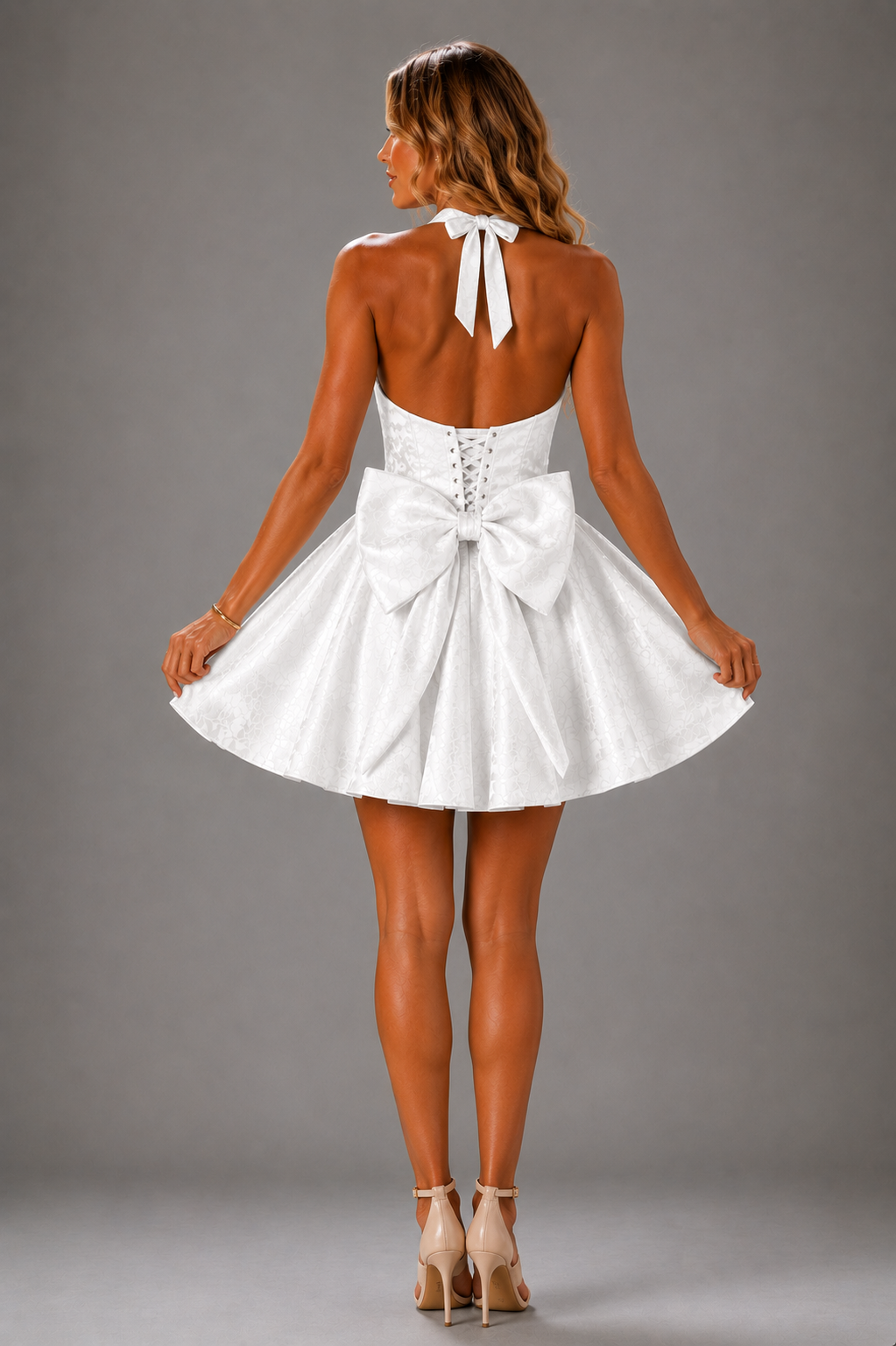 NOVA | Halterneck Skater Mini Dress | Women’s Party Dress