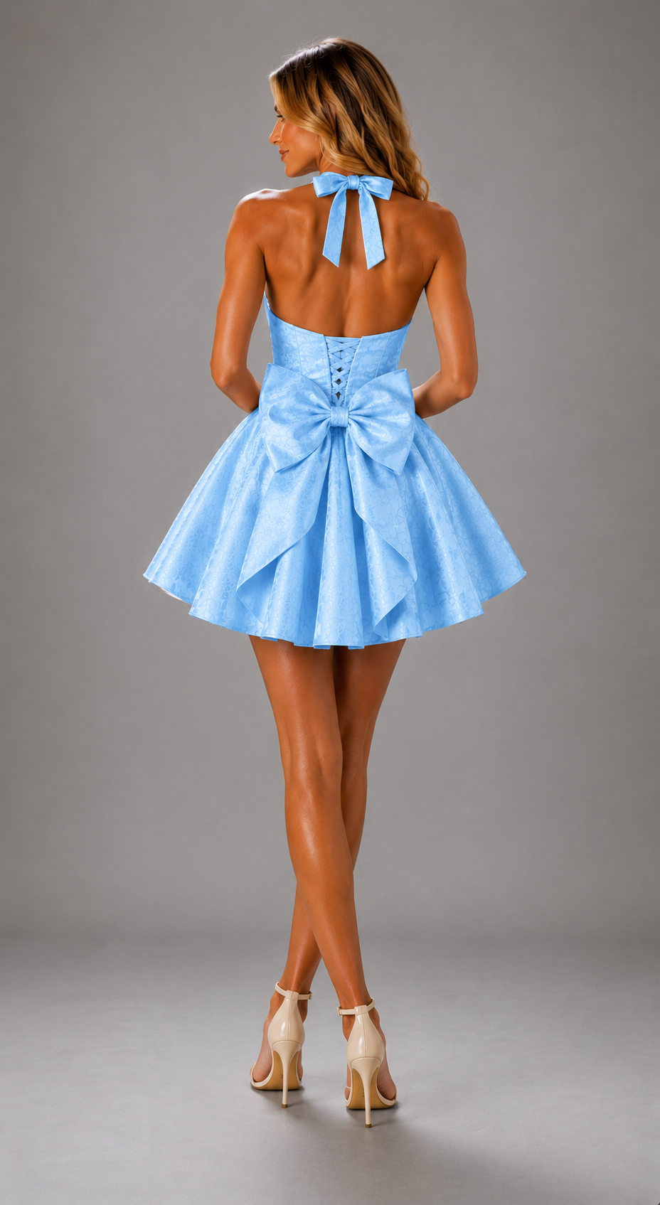 NOVA | Halterneck Skater Mini Dress | Women’s Party Dress