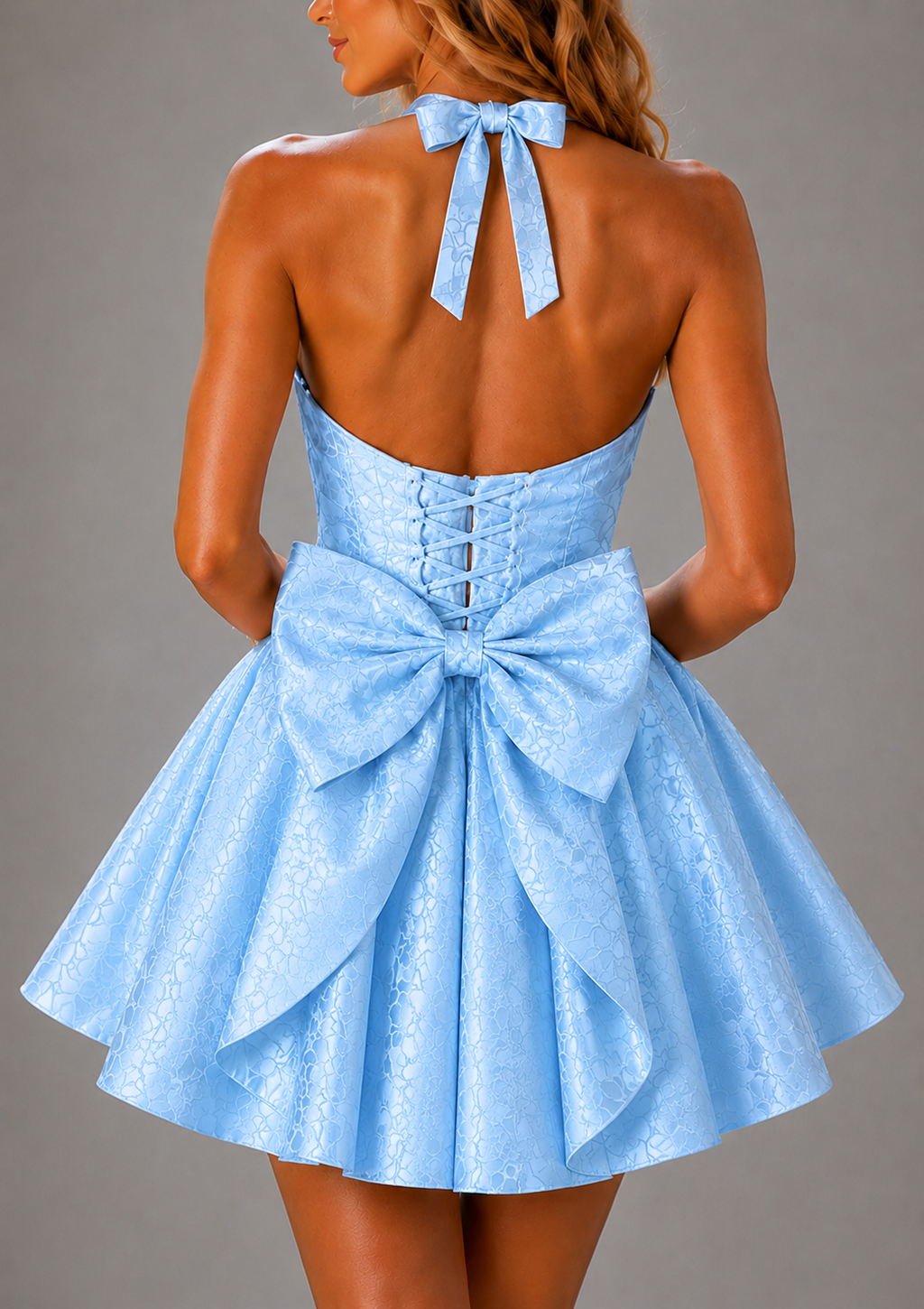 NOVA | Halterneck Skater Mini Dress | Women’s Party Dress