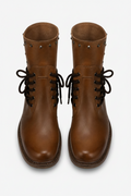 Ankle Boots with Block Heel and Leather Studs - Image 2