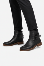 Ankle Boots with Block Heel and Leather Studs - Image 8