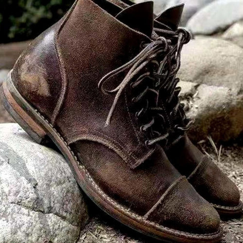Ankle Boots with Insulated Leather Lace-Up and Lug Sole - Image 2