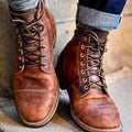 Ankle Boots with Insulated Leather Lace-Up and Lug Sole - Image 4