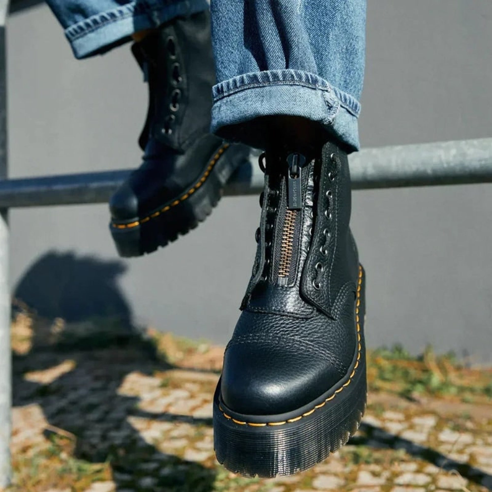 Ankle Boots with Supportive Front-Zip Design and Rubber Sole - Image 6