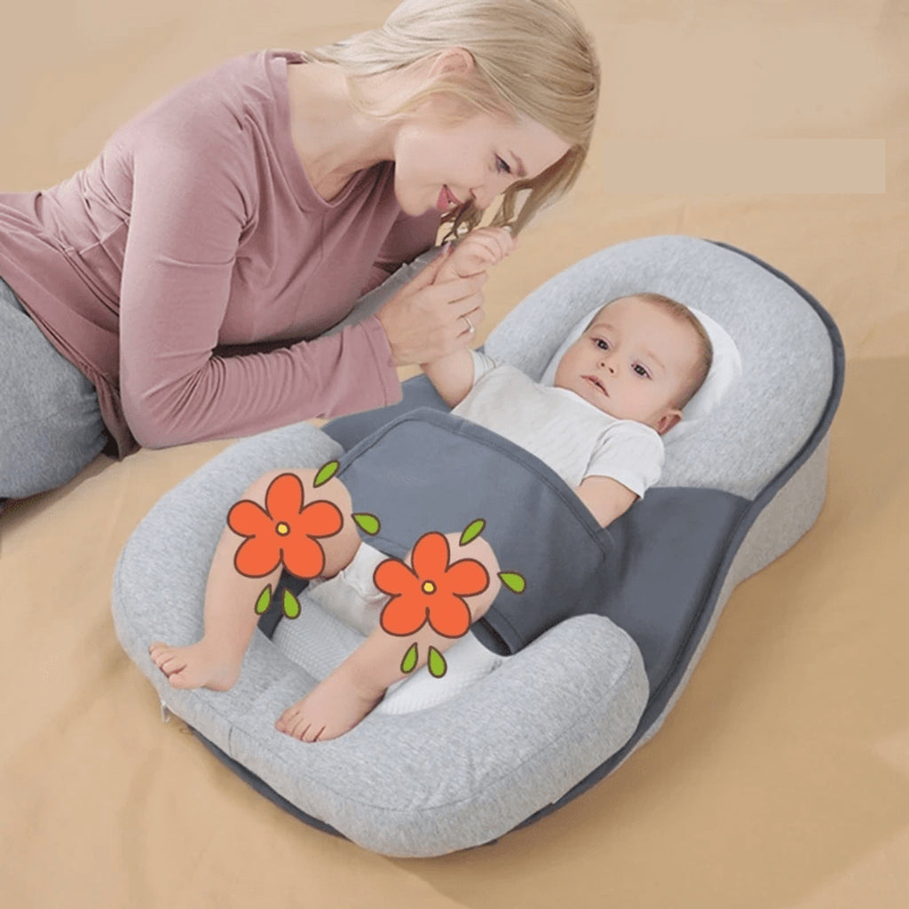 Anti-Vomiting Incline Baby Pillow With Cotton Cover - Image 1