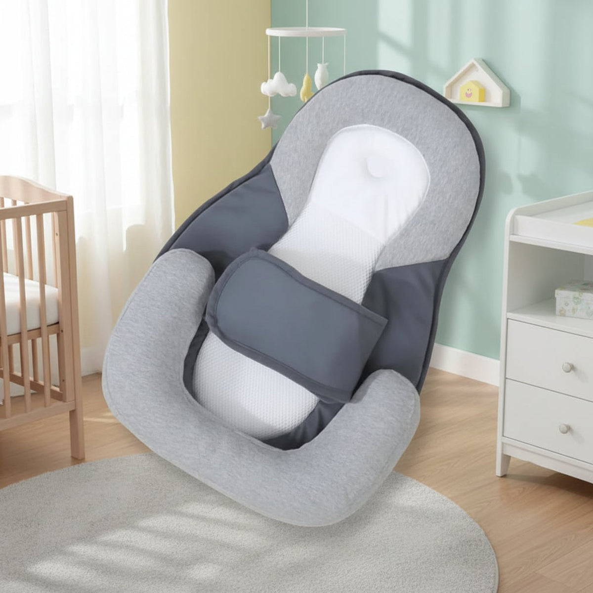 Anti-Vomiting Incline Baby Pillow With Cotton Cover - Image 4