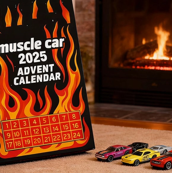 Automas 2D Christmas Vehicle Advent Calendar With 24 Miniature Cars Festive Gift For Kids - Image 6