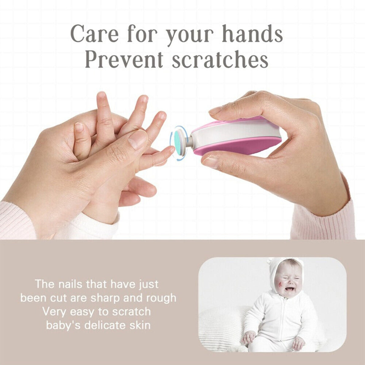 Baby Nail Trimmer With 6 Grinding Heads For Safe And Gentle Grooming - Image 6