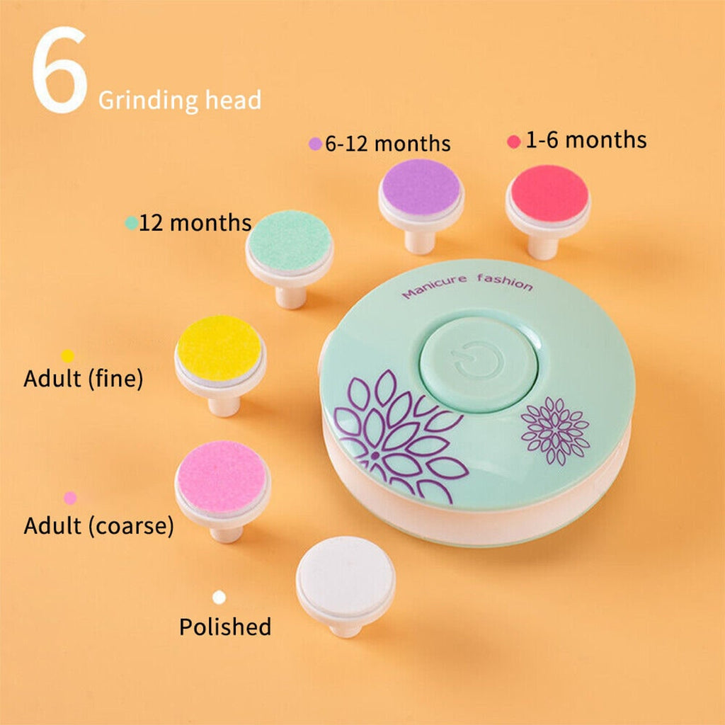 Baby Nail Trimmer With 6 Grinding Heads For Safe And Gentle Grooming - Image 5