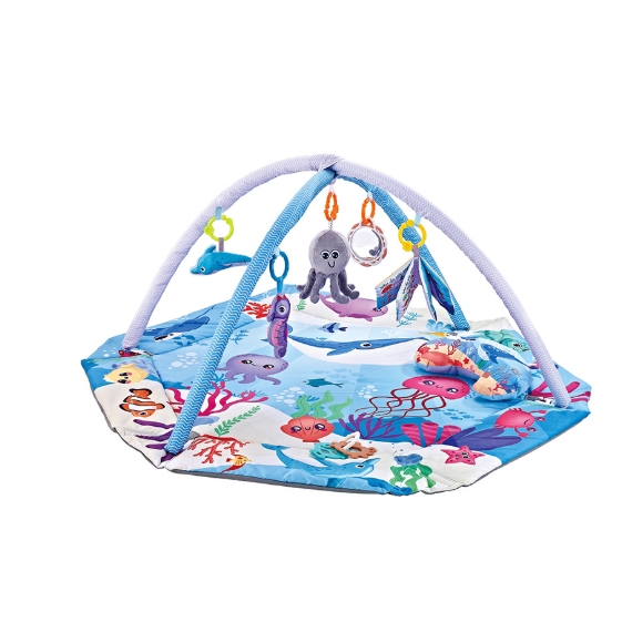 Baby Play Mat With 8-in-1 Sensory Development Centre And 6 Detachable Toys - Image 3