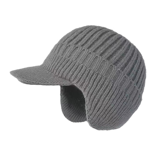 Beanie with Knit Hat and Ear Flaps - Image 1
