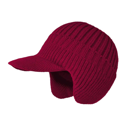 Beanie with Knit Hat and Ear Flaps - Image 2