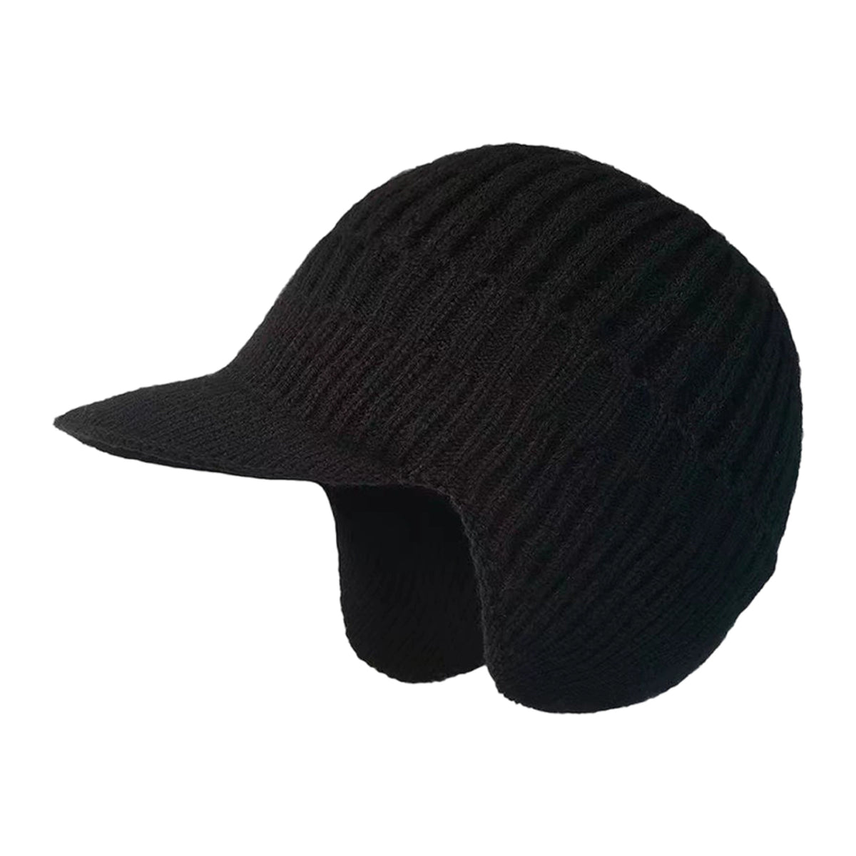 Beanie with Knit Hat and Ear Flaps - Image 4