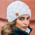 Beanies with Cable Knit Design and Tag - Image 8