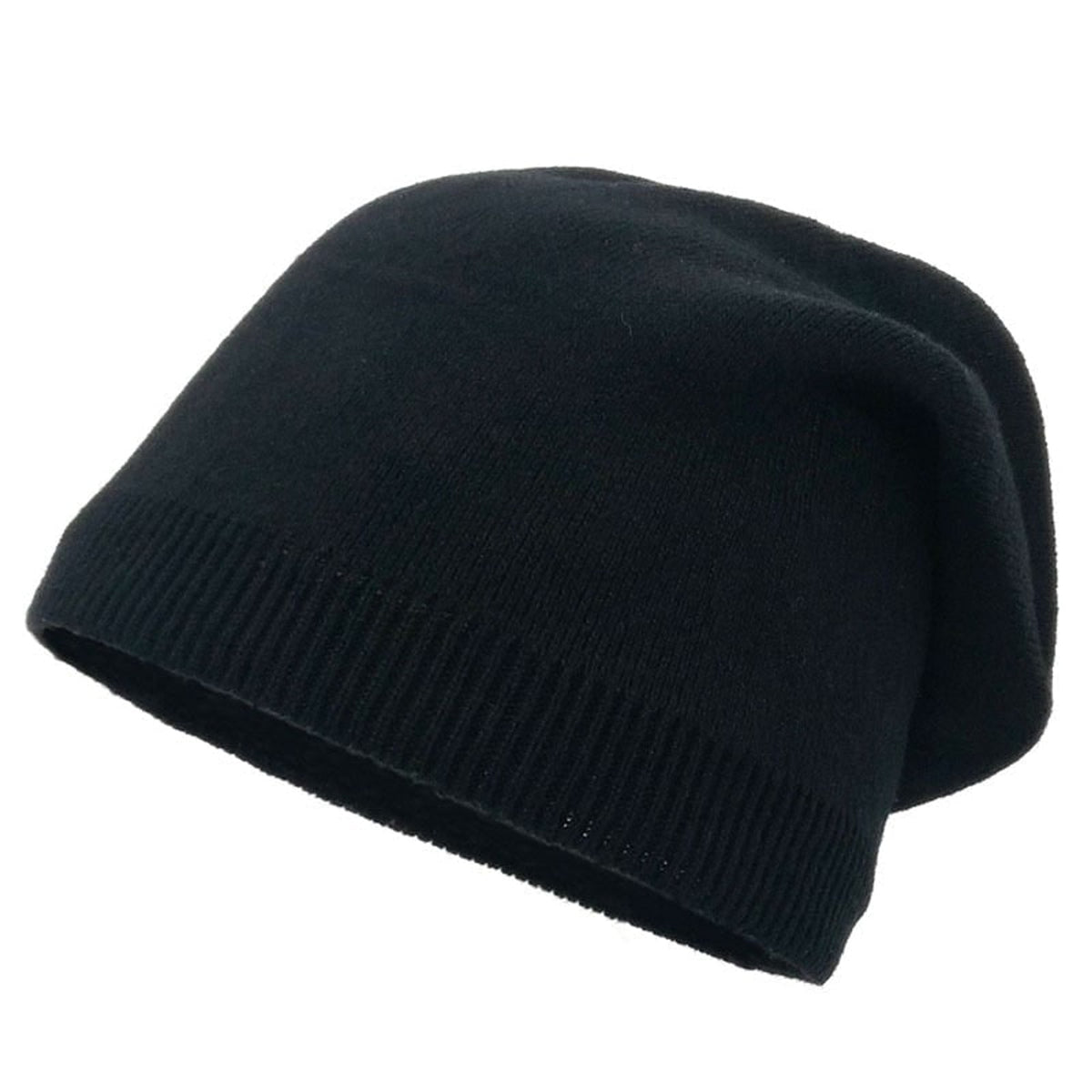 Beanies with Knit Slouchy Fit and Ribbed Cuff - Image 4