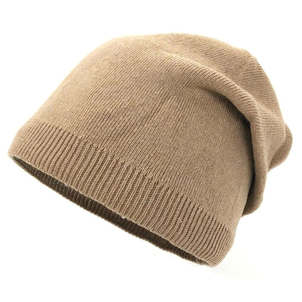 Beanies with Knit Slouchy Fit and Ribbed Cuff - Image 5
