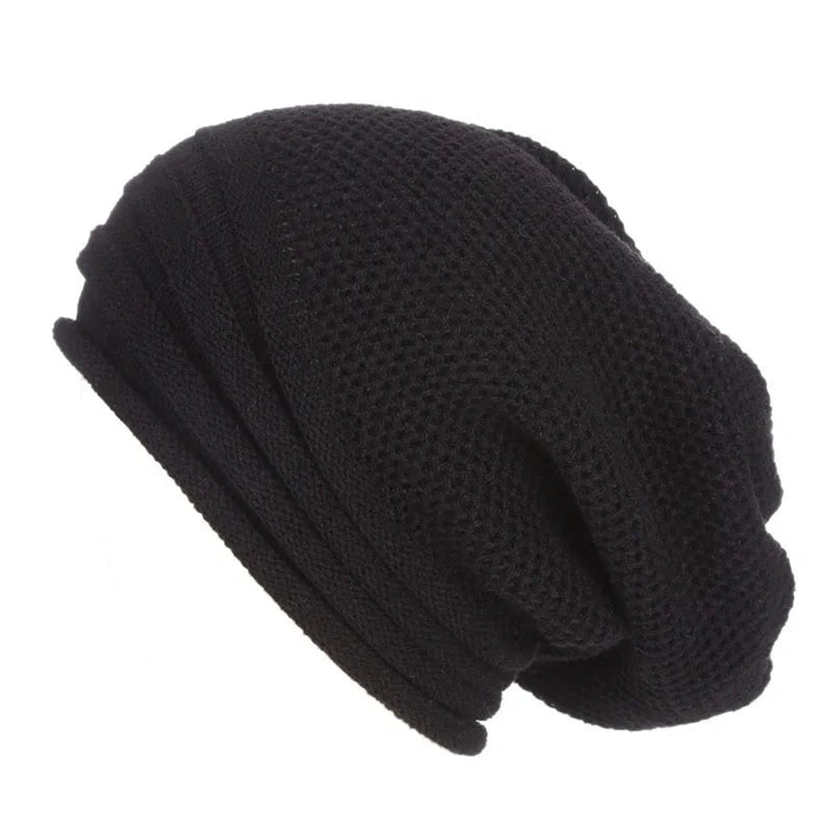 Beanies with Oversized Knit Fit and Pull-On - Image 1