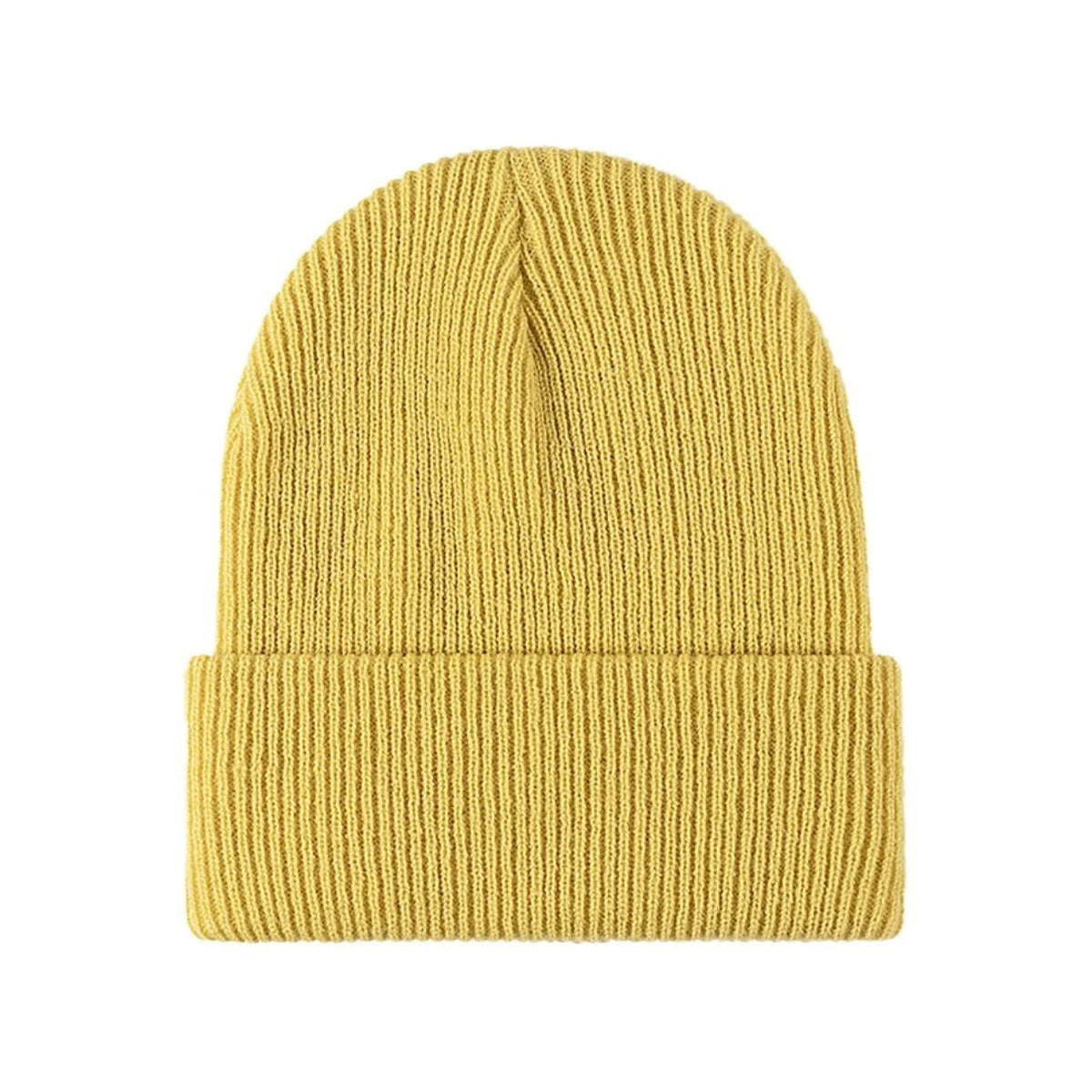 Beanies with Snug Ribbed Knit and Folded Cuff - Image 9