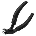 Bent Stainless Steel Toenail Clipper With Soft-Touch Handle And Pu Storage Case - Image 1